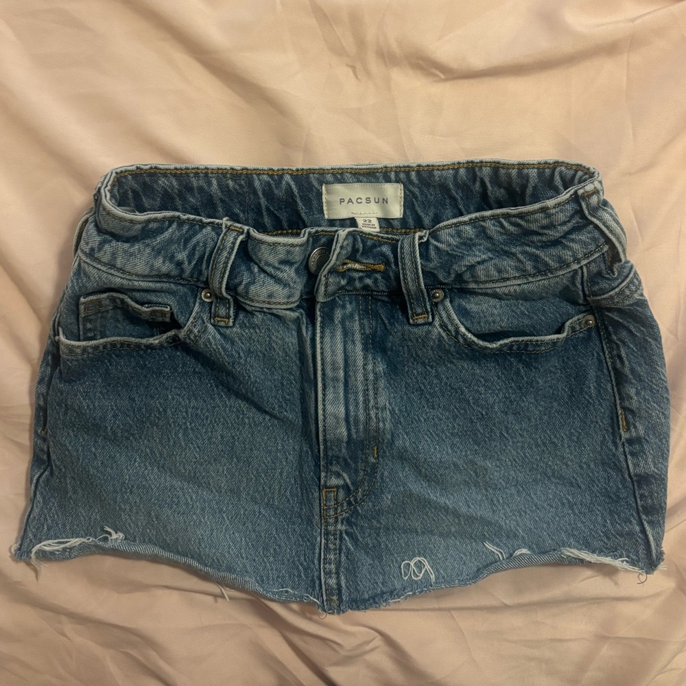 pacsun jean skirt